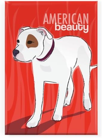 Pop Doggie American Beauty American Bulldog Fridge Magnet