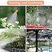 AGSIVO Patio Spray Misters Watering System Kits Accessories for Outdoor Garden Greenhouse Nozzles Misting Cooling with 49.2ft， 4/7 Blank Distribution Tubing Hose