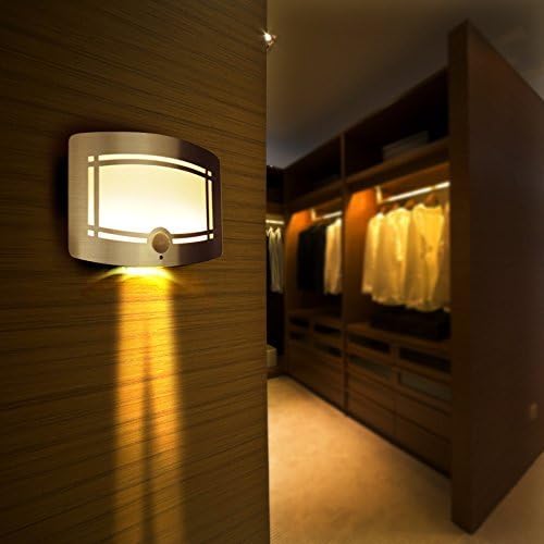 Worldoor® 10 LED Wireless Light-operated Motion Sensor Activated Battery Operated Sconce Wall Light / Motion Sensor Light, Motion Detector LED Wall Light, Motion Sensor Activated Battery Operated, For Hallway, Pathway, Staircase, Garden, Yard, Wall, Drive Way