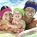 Blulu Swimming Headband Ear Headband Silicone Earplugs Nose Clip Plugs Ear Nose Protector Swimming Sets (Hot Pink, M Size)