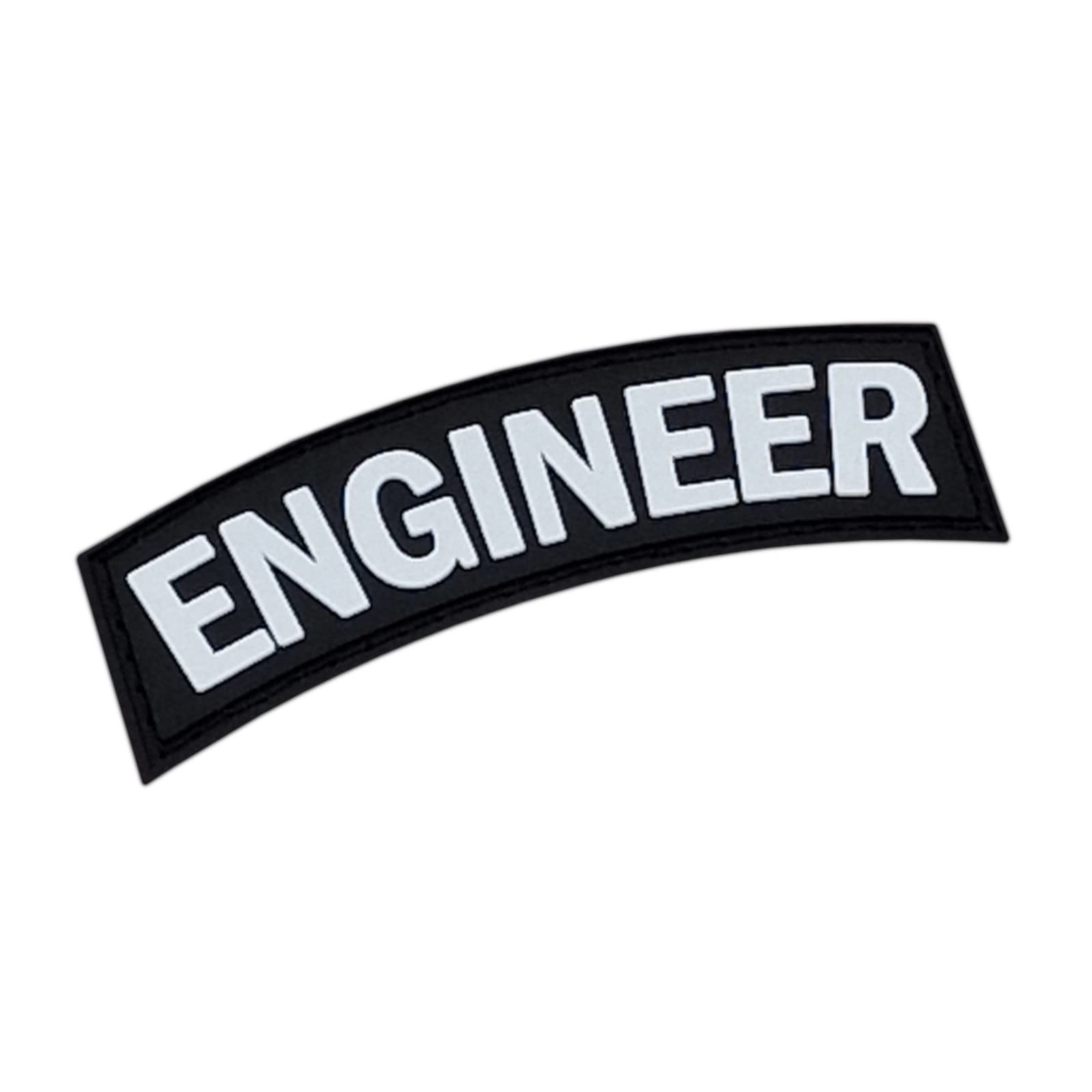Engineer Tab PVC Patch (Black and White)