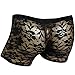 FEESHOW Men's Lace Boxer Briefs Shorts See Through Underwear Lingerie Black X-Large (Waistline:27.0-45.0