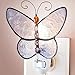 Butterly Night Light Decorative Accent Lite Wall Plug in Nightlight Girl’s Bedroom Bathroom Nursery Kitchen Baby Room Stained Glass Home Décor J Devlin NTL 176