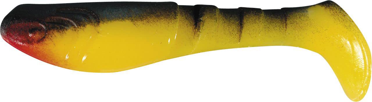 Relax Kopyto 3L Classic 3 Inch Rubber Fish 8 cm Yellow Black Colour Code S061 Set of 10 Soft Bait