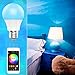 Magic Light Bluetooth Smart Light Bulb - Dimmable Multicolored Disco Light - Wake up LED Lights & Sleeping Night Light - Smartphone Controlled Xmas Seasonal Celebration Lighting