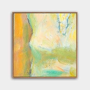 Framed Canvas Wall Art Abstract Color Painting Canvas Prints Home Artwork Decoration for Living Room,Bedroom - 16x16 inches