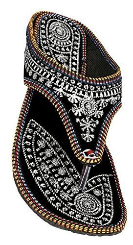thari choice women's velvet ethnic flat chappal and slipper