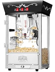 6092 Great Northern Popcorn Black Antique Style Popcorn Popper Machine, 8 Ounce