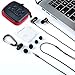 Earphone, in-Ear Headphone,Wired Earbuds with Microphone, Powerful Bass, Pure Sound, for Samsung, LG, Xiaomi, Sony, Huawei and Other Smartphones (Black Red)