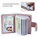 Women's Mini Credit Card Case Wallet with ID Window and Card Holder purse 9 Colors(Lavender）