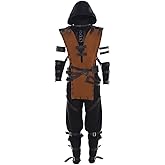 CosplayDiy Men's Suit for Scorpion Cosplay Costume