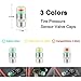 Tire Pressure Gauge Set [2018 Upgraded Version] Kit Digital Automotive with Sensor Monitor Valve Cap 3 Colors for Auto Motorbike Bike AUTMOR