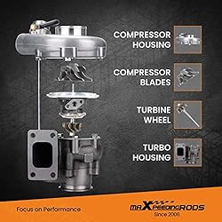 maXpeedingrods Universal Turbo Turbocharger T3 A/R