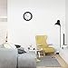 HIPPIH Silent Wall Clock - 10 Inch Battery Operated Round Clock - Easy to Read for Home/Office/School,2 Pack