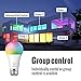 A19 LED Light Bulbs, Smart Bulbs Compatible with Alexa, Google Home Assitant, IFTTT, No Hub Required, Wi-Fi, Dimmable, E26 Base, 6500K Daylight, 7.5 (75W Equivalent) 750 Lumens, UL Listed, 2 Pack