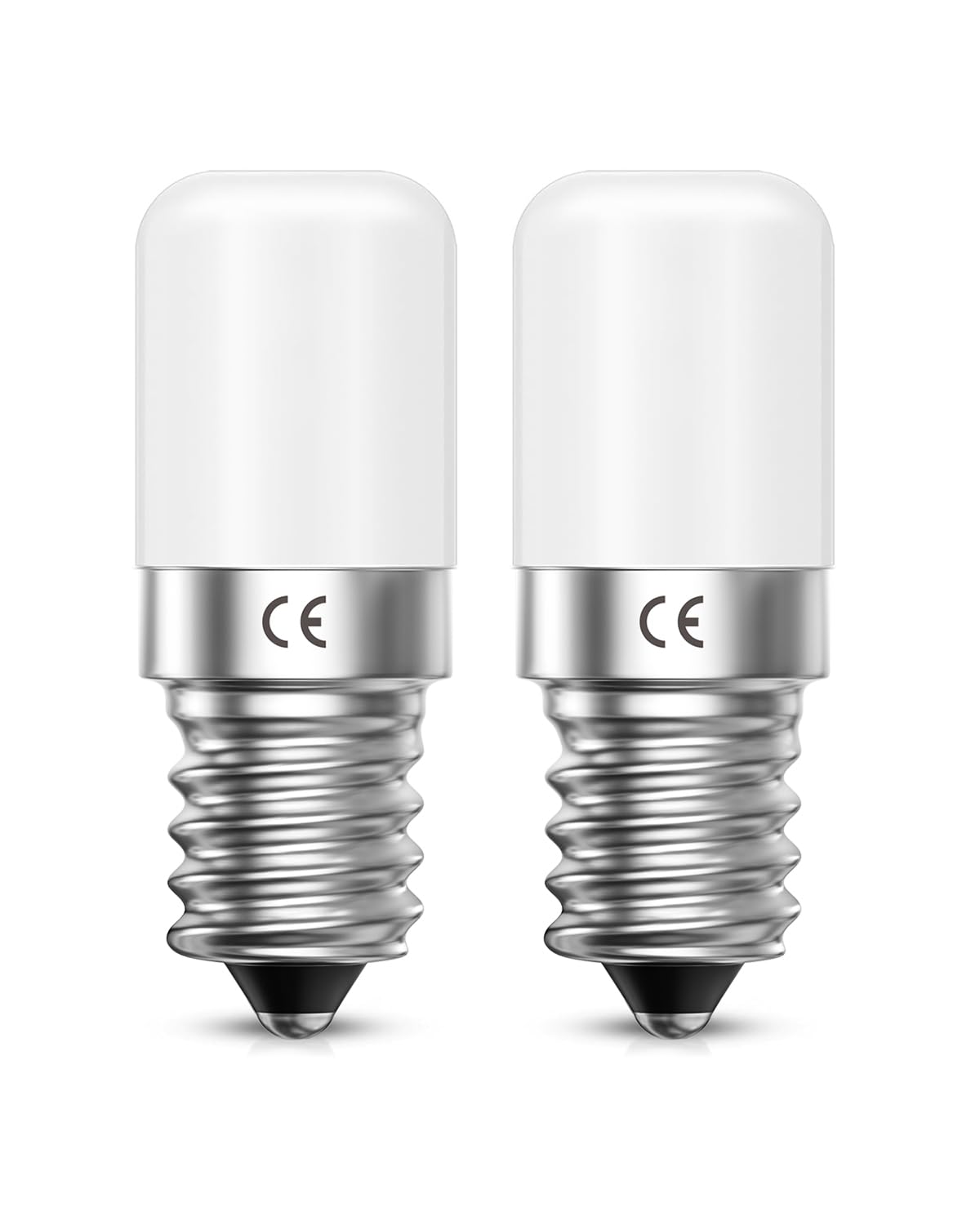 Aurahome Fridge Bulb, E14 LED Light Bulb 1.5W Warm White 2700K SES E14 Small Screw Light Bulb Low Watt Pygmy Bulb 15W Equivalent Screw in for Salt Lamp/Sewing Machine/Night Light/Cooker Hood 2PCS
