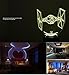 YTOM 3D 3D Star Wars Light Illusion Glow LED USB Night Light Millennium Falcon Lighting Toys Nightlight with 7 Colors Changing Deco Table Lamp Great Birthday Gift for Kids Bedroom Decoration (3D-1)
