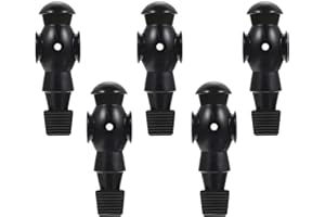 Foosball Men Replacement Players 5psc, Foosball Soccer Table Man Player Football Guy Players, Black