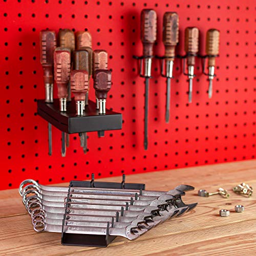 Full Metal Pegboard Screwdriver (Small & Medium) Holder & Wrench Holder
