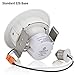 TORCHSTAR 10W 4 Inch Retrofit LED Gimbal Downlight, 650lm, 65W Eqv, UL & Energy Star Listed, Dimmable, Adjustable CRI90 Offwhite Recessed Ceiling Light, 3000K Warm White, 5 Years Warranty, Pack of 4