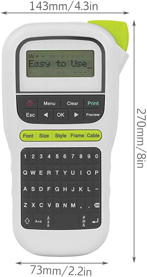 label maker fonts