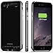 IPhone 7 Battery Case,Patea Portable iPhone7 Charger Case Ultra thin High-grade Metal Frame Li-Polymer[4000mAh],Iphone7 Power Pack/bank Back Up with Stand 4.7 inch for iphone7 Juice bank (Black Pearl)