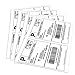 Half Sheet Self Adhesive Shipping Labels for Laser & Inkjet Printers, 200 Count (BL-G8511-100) primary