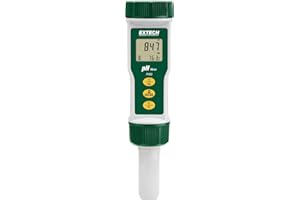 Extech PH90 Waterproof pH Meter - Pocket Digital Tester for Water, Beverages, Aquariums, Pools & Labs, 0-14 pH Range, Replace