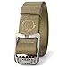 JASGOOD Survival Military Canvas Nylon Belts For Men Tactical Outdoor Belt with Metal Buckle (Suit Pant Size 40
