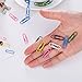 Outus 28 mm Colored Paper Clips Small, 6 Colors, 600 Pieces