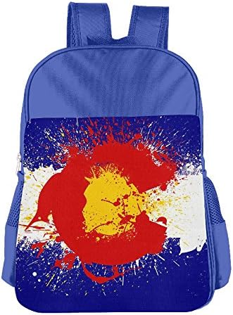 Colorado Flag Kid School Backpack Children School Bag RoyalBlue For Boy's Girl's