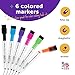 Magnetic Whiteboard for Fridge (Set of 4) Dry Erase Board for Refrigerator, Small Magnetic Whiteboard for Refrigerator Door, (10x10) Magnetic Sheet with 6 Dry Erase Markers (4 Boards)