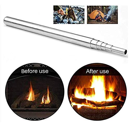 WodsWod Pocket Bellows, Collapsible Fire Bellow Tool for Starting Fire 2 Pack- an Essential Camping Gear