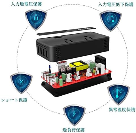 Bmk カーインバーター 12vと24v車用 修正正弦波 250w 300wインバーター 車載充電器 コンバーター Usbポート4口acコンセント2口 シガーライタソケット1個 ブラック B07psqcqw1 1 700円 セール開催中最短即日発送 新作 人気 送料無料 激安 お買い得 キ フト