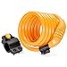 Etronic Bike Lock M6, Cable Lock 6 Feet Long Coiled Security Resettable Combo Combination Lock Bicycle Lock with Mounting Bracket