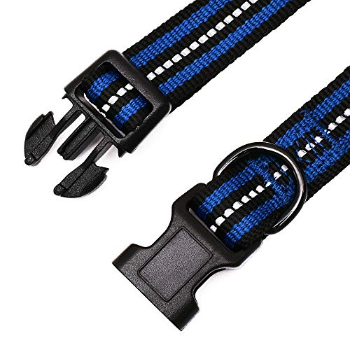 Mile High Life Reflective Dog Collar Light Weight Nylon Dog Collars