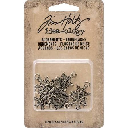 Tim Holtz Christmas Idea-ology, Adornments Snowflakes