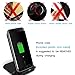Fast Wireless Charger, Mifanstech 2 Coils Qi Wireless Charging Stand Wireless Phone Quick Charger Station for Galaxy S7 S7 Edge S6 Edge Plus Note 5 All QI-Enabled Devices-Black