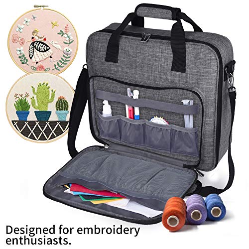 BAGLHER Embroidery Storage Bag,Multifunctional Embroidery Project Bag