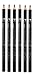 New York Color Classic Brow/Eyeliner Pencils, Jet Black, 7 Inches, 0.04 Ounce (Pack of 6)