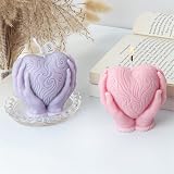 LdawyDE 3D Heart Candle Moulds Silicone - DIY Soap Molds for Crafts view 2