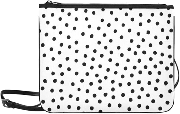 polka dot clutch bag