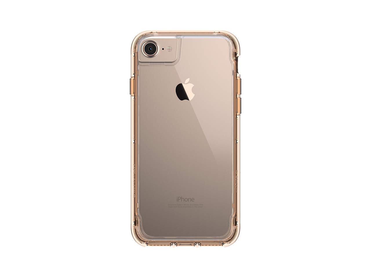 Griffin Back Case Survivor Clear for iPhone 7, Gold/Clear, GB42925