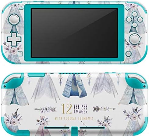 Igsticker Nintendo Switch Lite 専用 デザインスキンシール 全面 任天堂 スイッチ ライト クリアランスsale 期間限定 ゲーム機 羽根 フィルム Video カバー エアフリー アクセサリー ステッカー 花 フェザー Game