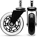 iNVUS FasterCasters - Rollerblade Style Office Chair Wheels - Built Tough To Last A Lifetime - Ideal for Hardwood Floors - Perfect Upgrade - Set of 5