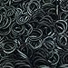 Rainbow Loom Twistz Bandz Latex Free Rubber Band Refill + C-clips - Black