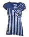 Archaic AFFLICTION Womens T-Shirt NATION Tattoo Biker USA FLAG Sinful
