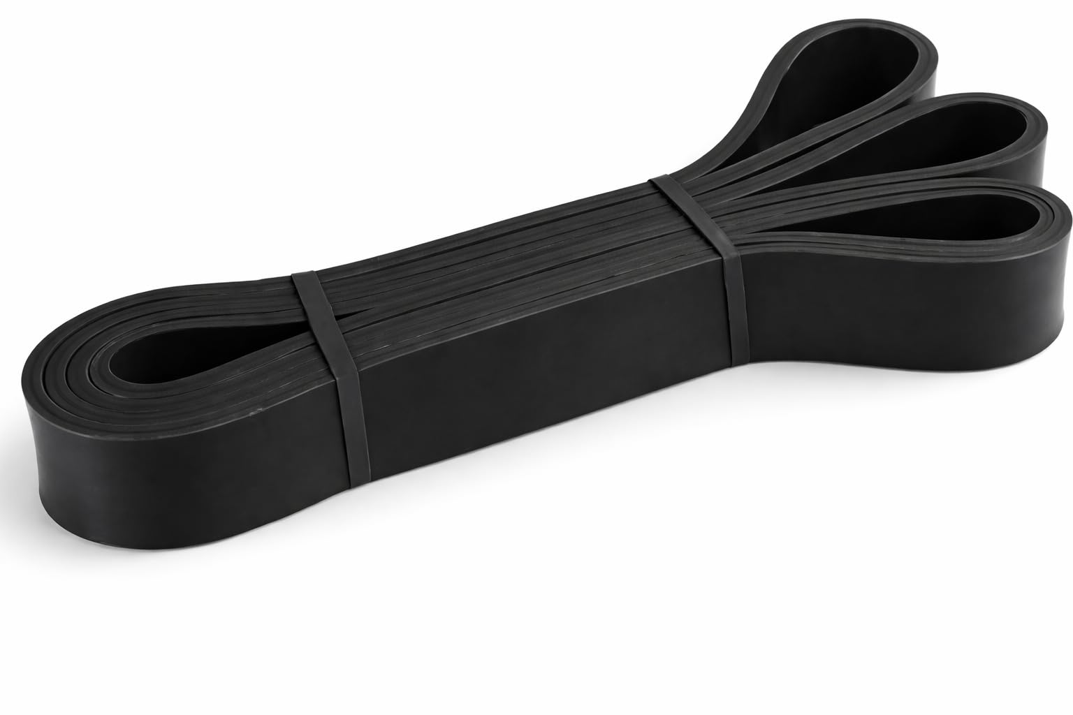 Resistance Band Black 25-65 lb / 12-30 kg FFitness - 2 cm - Fitness Bands for Pilates, Yoga
