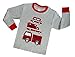 Truck Boys Pajamas Toddler Sleepwear Clothes T Shirt Pants Set for Kids size 3 Red
