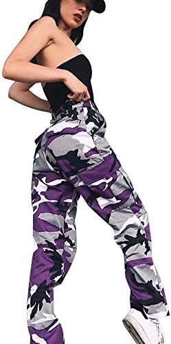 Women Trousers Jeans,Internet Women Sports Camo Cargo Pants Outdoor Casual Camouflage Trousers Jeans Exercise Running Yoga Sports Fitness Gym Training Pants